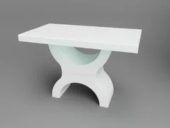 Masa din beton si marmura alba